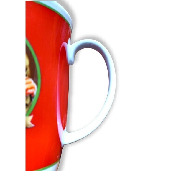 Otagiri Japan Santa Mug Christmas  Gold Rim Merry Christmas Coffee Tea Cup - Picture 4 of 6